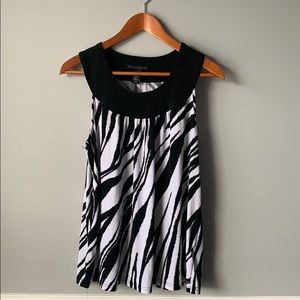 Apostrophe Brand Zebra Print Shirt Size Large
